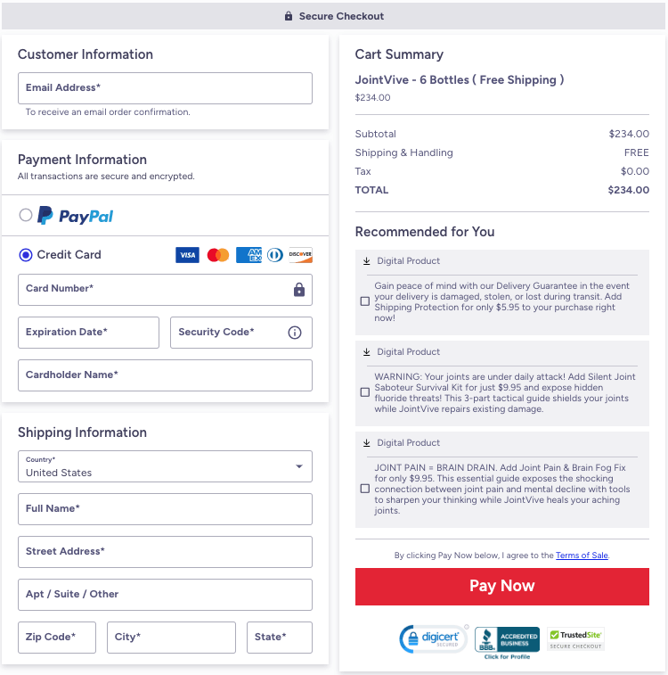 Jointvive-Secure-Checkout